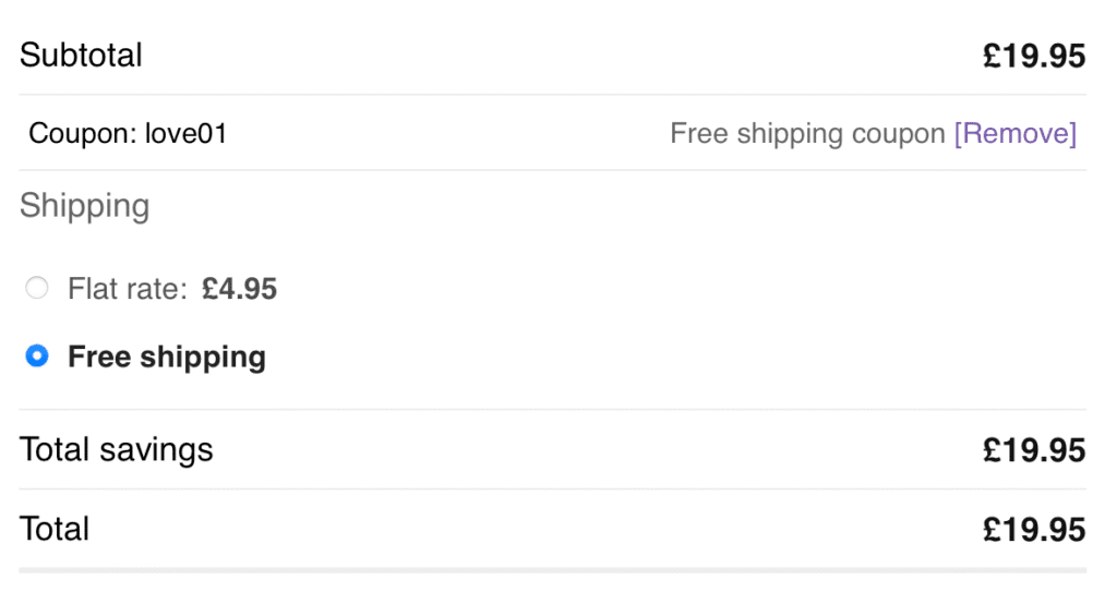 free shipping offer